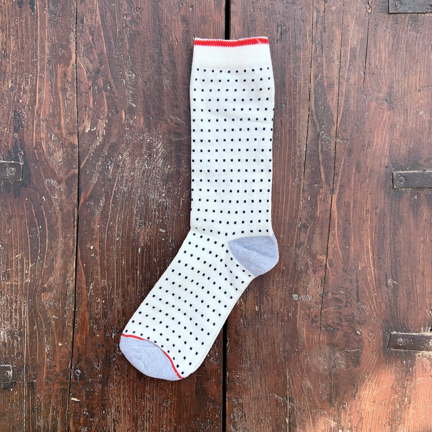 White dotted Socks.