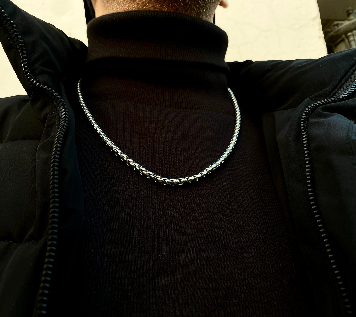 Hollow-Link Stainless Steel Chain.