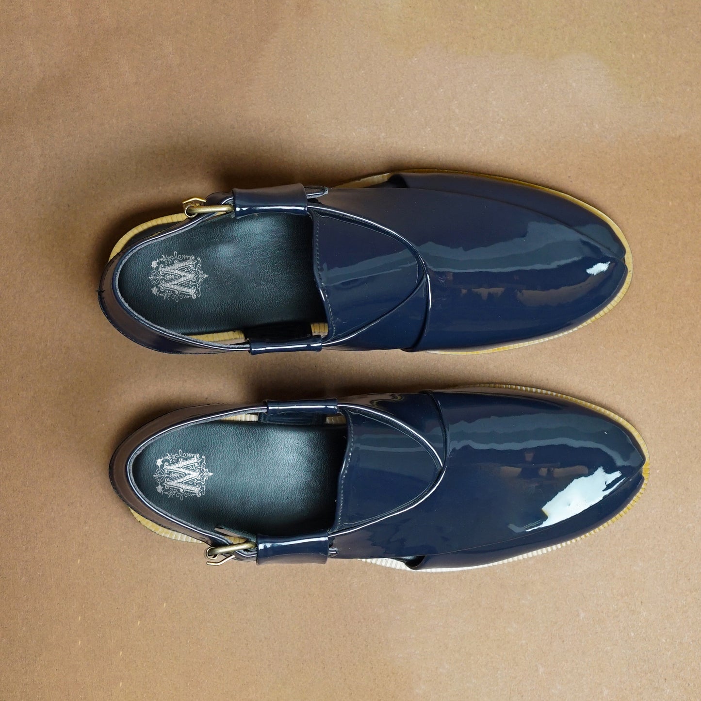 Blue Patent Peshawari