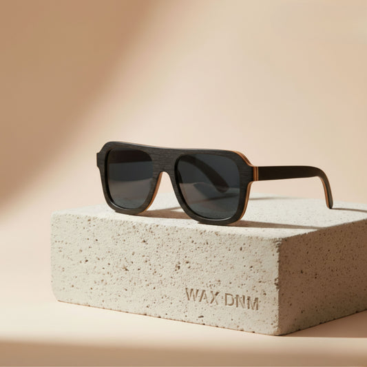 The Racer (Black Wood with Black Lenses)