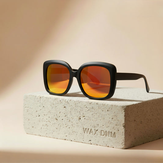 The Alien (Black Wood with Orange Lenses)