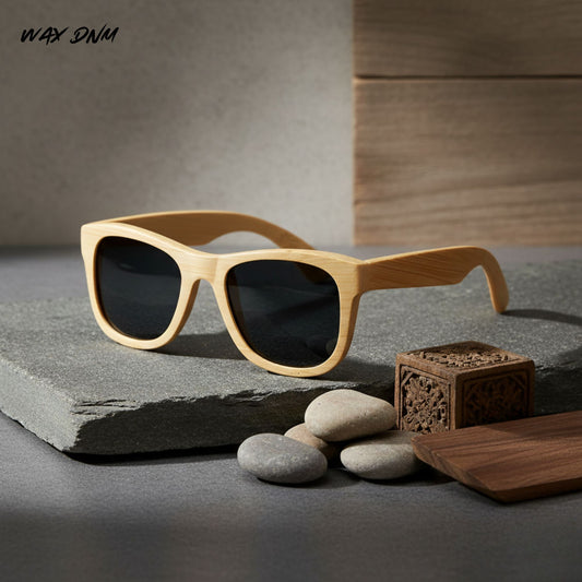 The Classic (Natural Wood with Black Lenses)