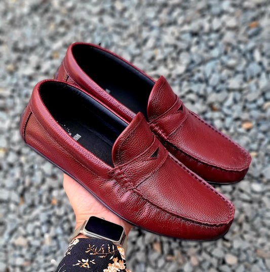 The Maroon Leather Loafers