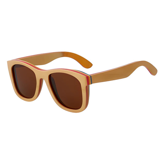 The Skater (Natrual Wood with Brown Lenses)