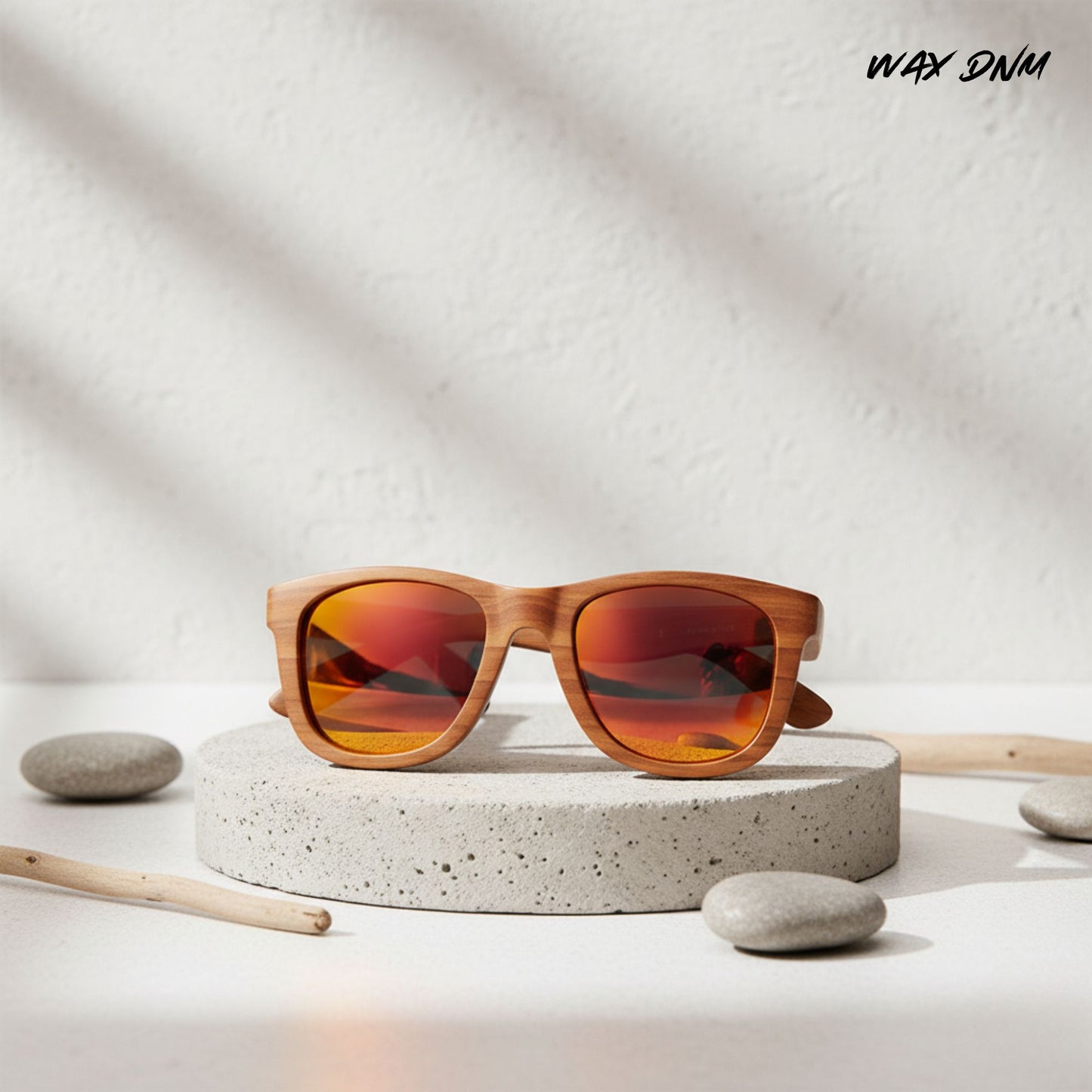 The Amazon (Dark Wood with Red Lenses)