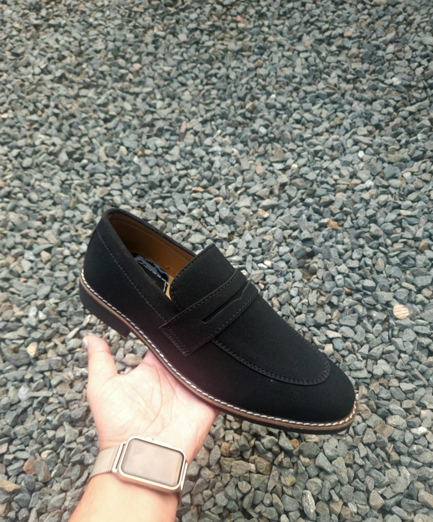 The Black Suede Loafer