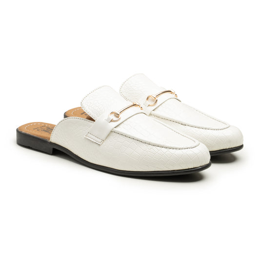 The Croc Mules (White)