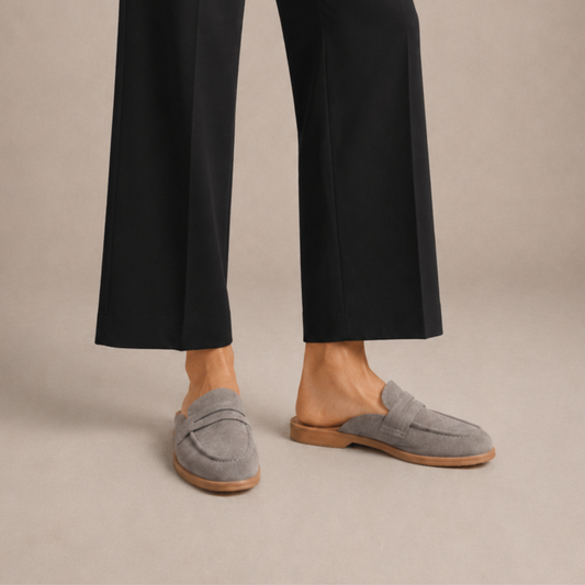 The Suede Mule (Grey)