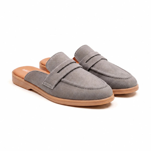 The Suede Mule (Grey)