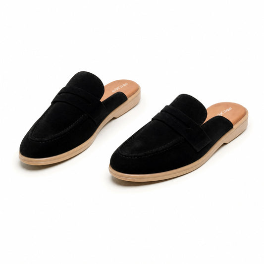 The Suede Mule (Black)