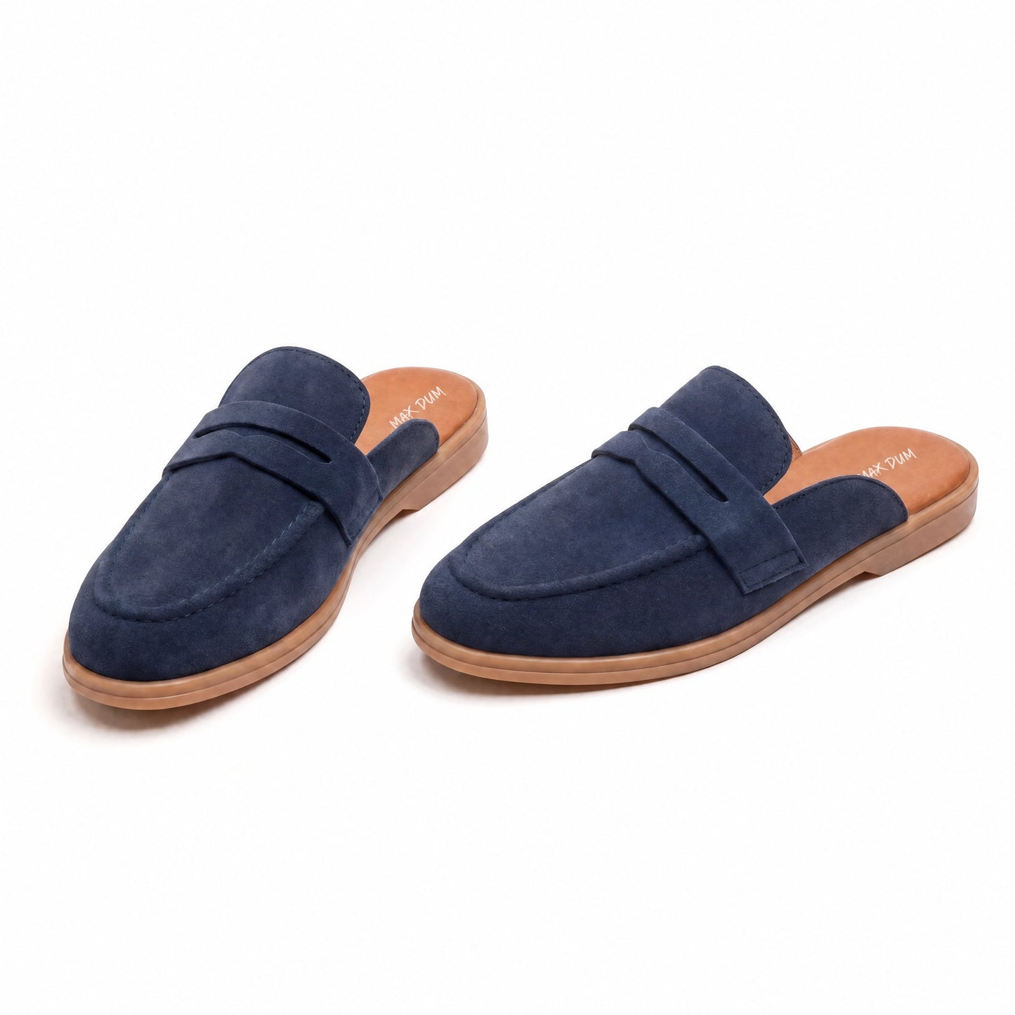 The Suede Mule (Blue)