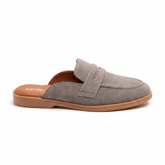 The Suede Mule (Grey)