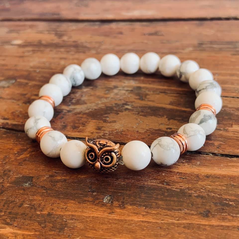 Owl White Bracelet.