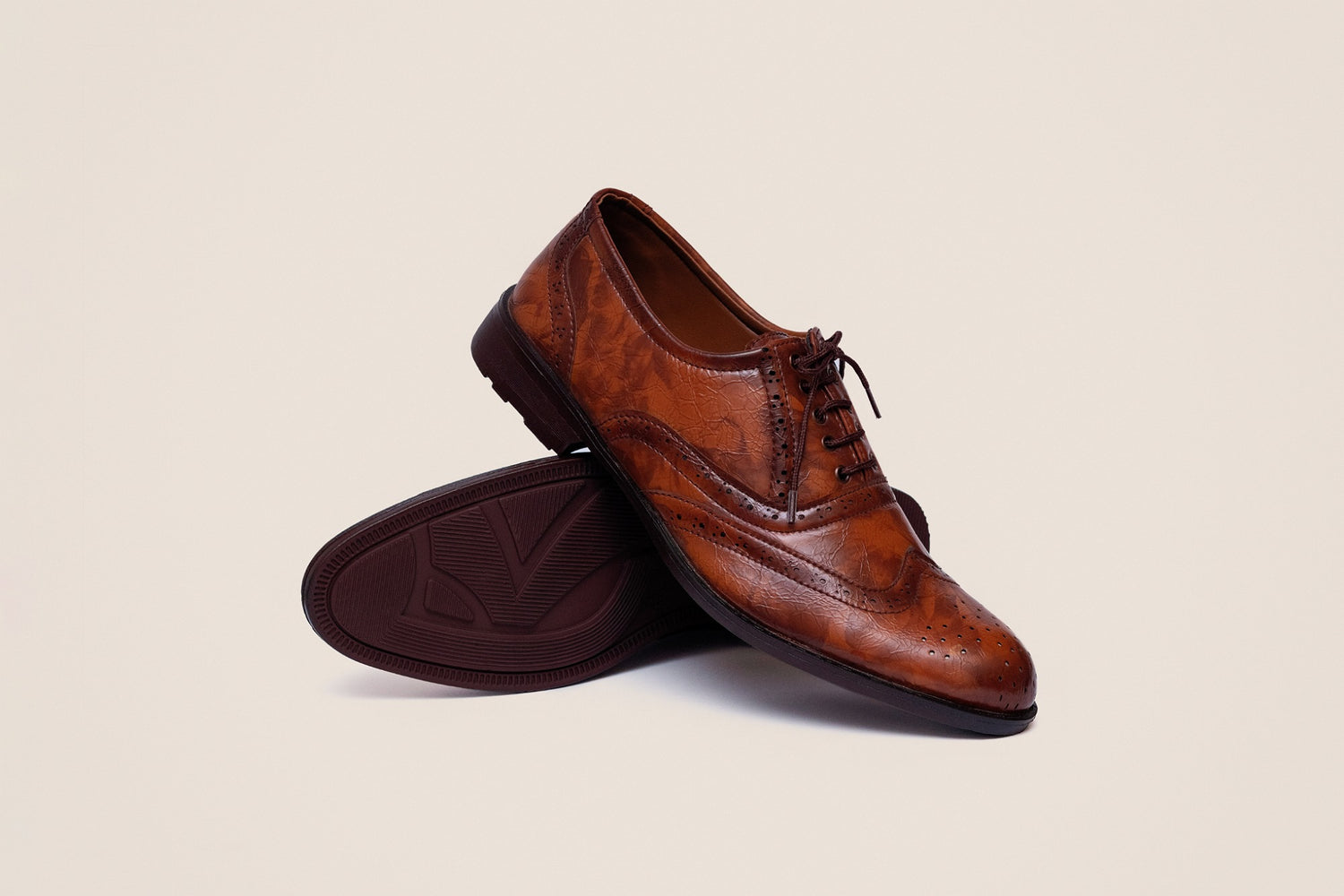 The Vintage Mustard Brogues. Wax Denim PK