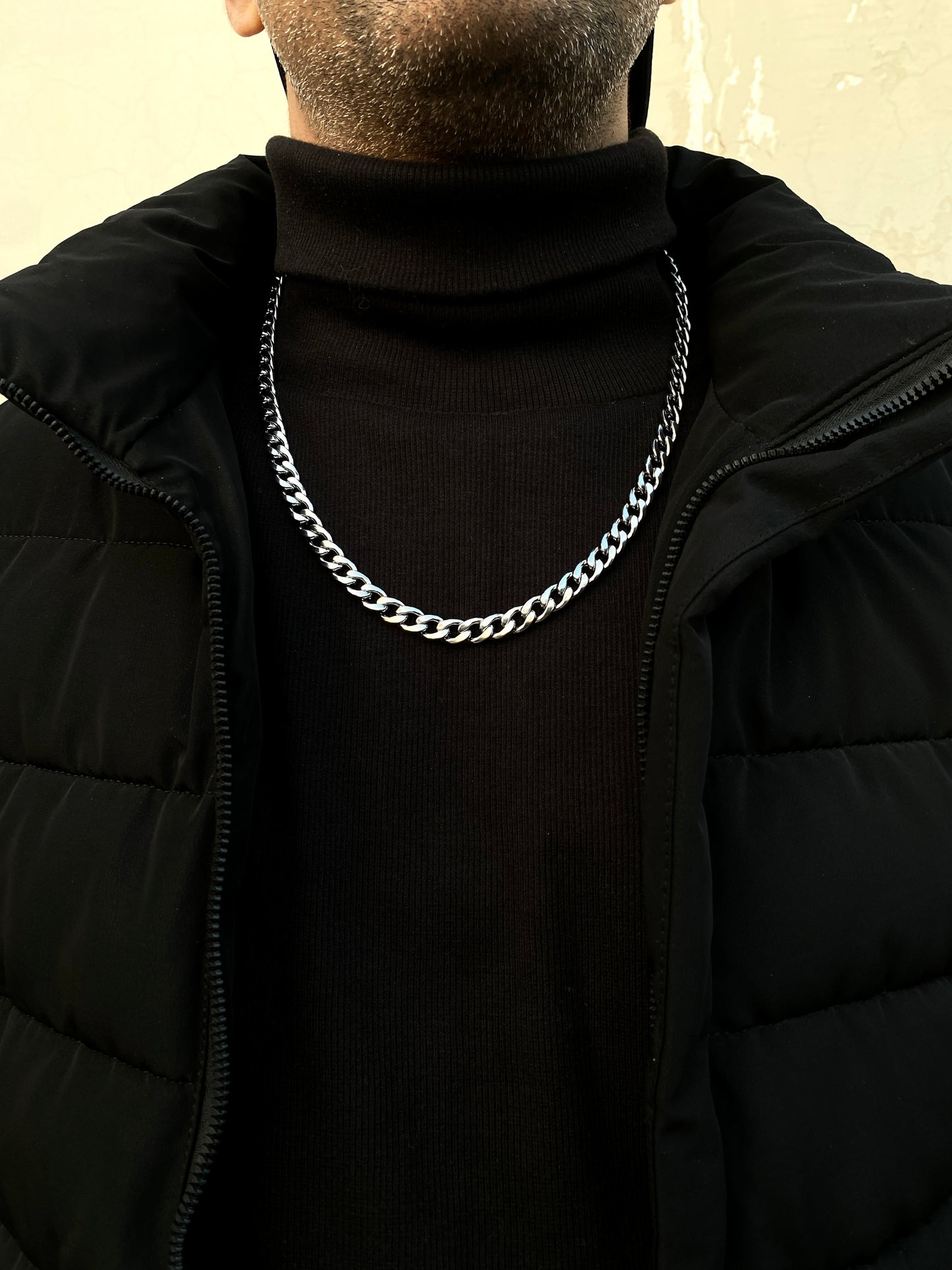 Cuban-Link Stainless Steel Chain.
